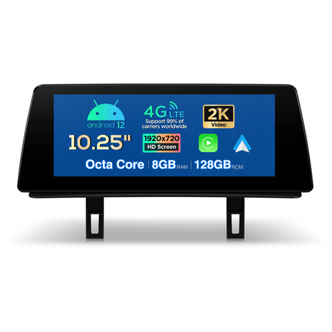 10.2inch Android 12 HD IPS Display for 2004-2013 E8X 1 Series CCC CIC iDrive, Wireless Apple CarPlay & Android Auto